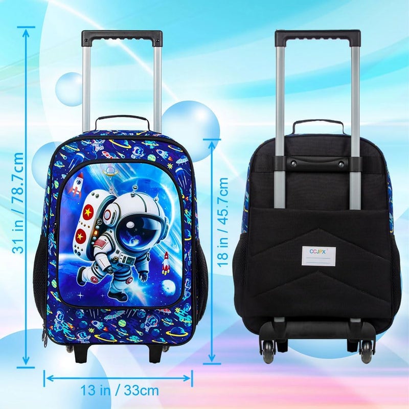 KLFVB Kids Luggage for Boys Girls, Cute Rolling Wheels Suitcase for Toddler, Children Travel Carry on Suitcase - Image 4